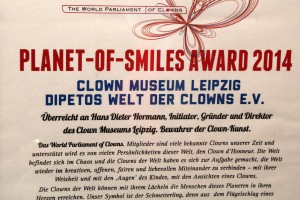Auszeichnung für Hans Dieter Hormann und seine Initiative Clownmuseum